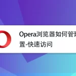 Opera浏览器如何修改定位？